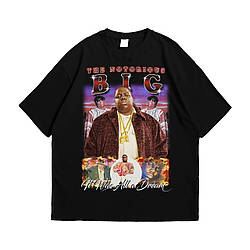 Футболка з принтом Notorious Big XXL Чорний