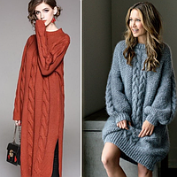 Топ-5 візерунків для сукні. Схеми, опис.