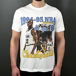 Футболка з принтом баскетбольна Shaquille O'Neal Orlando Magic L Білий