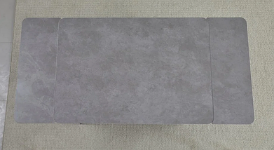 Madrid Ceramic стіл обідній 120(180)*85 grigio latte matt /чорний каркас ТМ Intarsio, фото 5