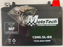 Гелевий мото акумулятор АКБ 12V, 6,5 А/год 12N6.5L-BS MotoTech