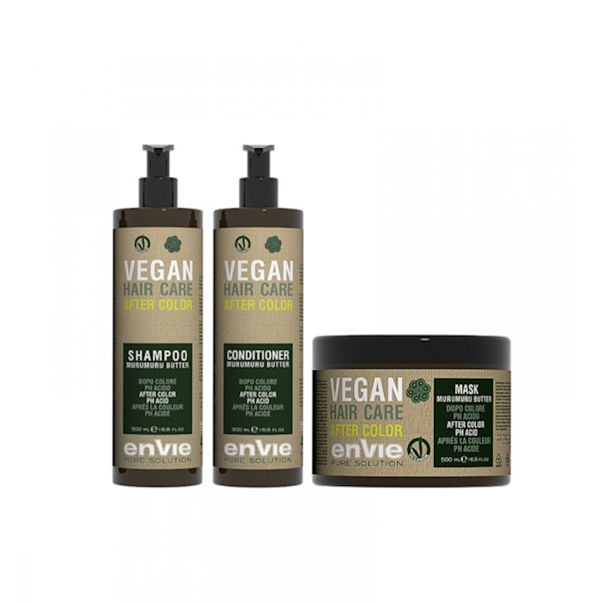 Набір Envie Vegan After Color Murumuru Butter шампунь, кондиціонер та маска для фарбованого волосся 500+500 мл (68038)