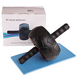 Ролик гімнастичний колесо для преса одинарне 20 см SP-Sport FI-1696, фото 7