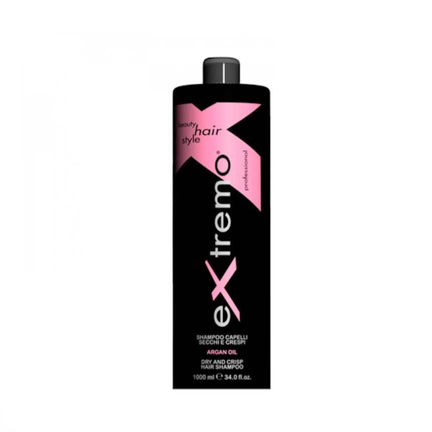 Шампунь Extremo Dry and Crisp Hair Shampoo для сухого та пошкодженого волосся з аргановим маслом, 1000 мл (EX404)