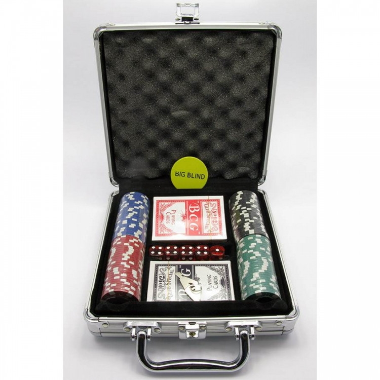 Покерный набор на 100 фишек ab - фото 1 - id-p2152415075
