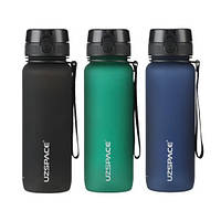 Бутылка для воды 650мл с дозатором, фляга для спорта UZSPACE, цвета ht