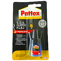 Супер клей Pattex S.O.S. (с кисточкой) блистер 5г