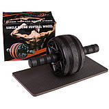 Ролик гімнастичний колесо для преса одинарне 15 см SP-Sport FI-1697, фото 6