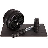 Ролик гімнастичний колесо для преса одинарне 15 см SP-Sport FI-1697, фото 7