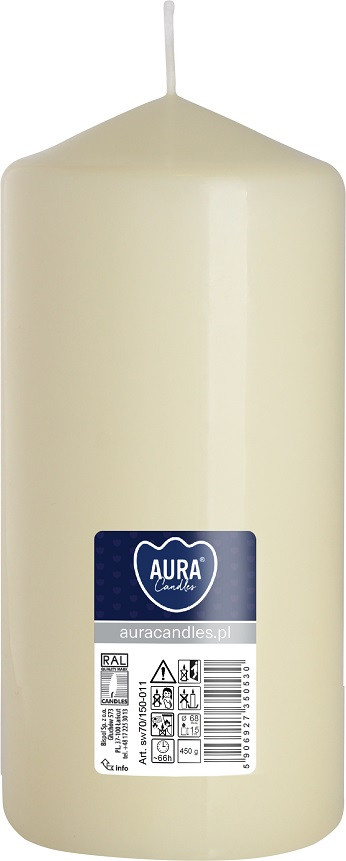 Свічка кремова для ресторану 7 х 15 см (sw70/150-011р)