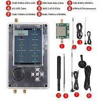 Аналізатор спектру SDR радіостанція РЕБ HackRF One Portapack H2 6 антен, 1МГц 6ГГц в наявності.