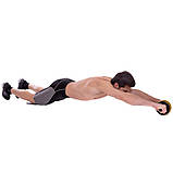 Ролик гімнастичний колесо для преса одинарне 14 см SP-Sport FI-2540, фото 9