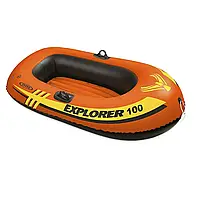 Одноместная надувная лодка Intex 58329 Explorer 100, 147 х 84 см. 2-х камерная