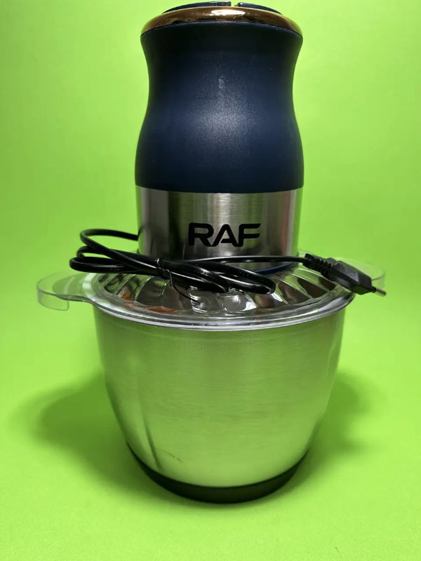 Измельчитель кухонный чоппер универсальный на 3 литра RAF бытовой электрический измельчитель-блендер 1000 Вт - фото 2 - id-p2152412684