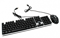 Игровая клавиатура и мышь (комплект) с RGB подсветкой UKC Keyboard K01/5559 ld