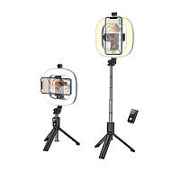 Держатель с кольцевым освещением HOCO Showfull fill light live broadcast holder LV03 Plus |BT4.1, 0.95m, LED