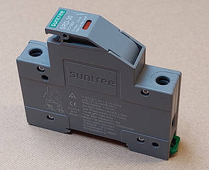 Корпус запобіжника DIN PV DC Suntree SRD-10 10x38 10gPV 1100VDC, фото 3