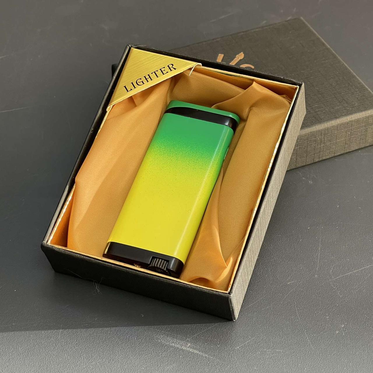 Запальничка подарункова газова "Класична. Омбре", жовта 1095, фото 1