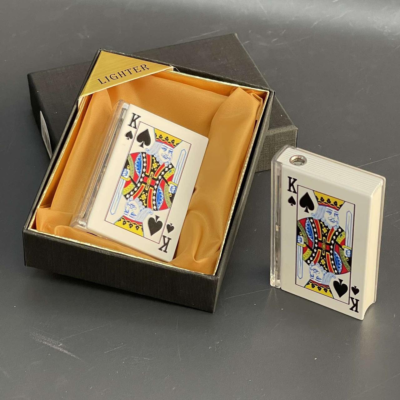 Запальничка подарункова газова "Карти. Чорний Король" 1163, фото 1