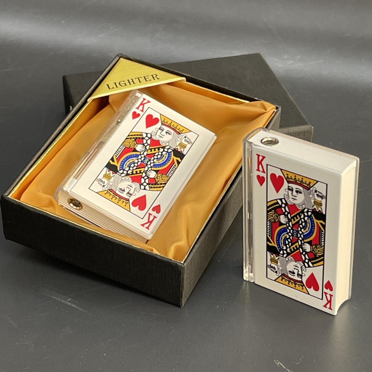 Запальничка подарункова газова "Карти. Червоний Король" 1163, фото 1