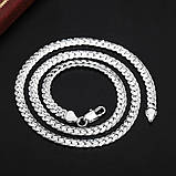 Срібний ланцюжок 6 мм Scheherazade, 50см, клеймо, фото 2