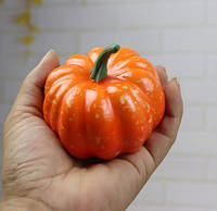 Тыква на Хэллоуин маленькая 8 см оранжевый