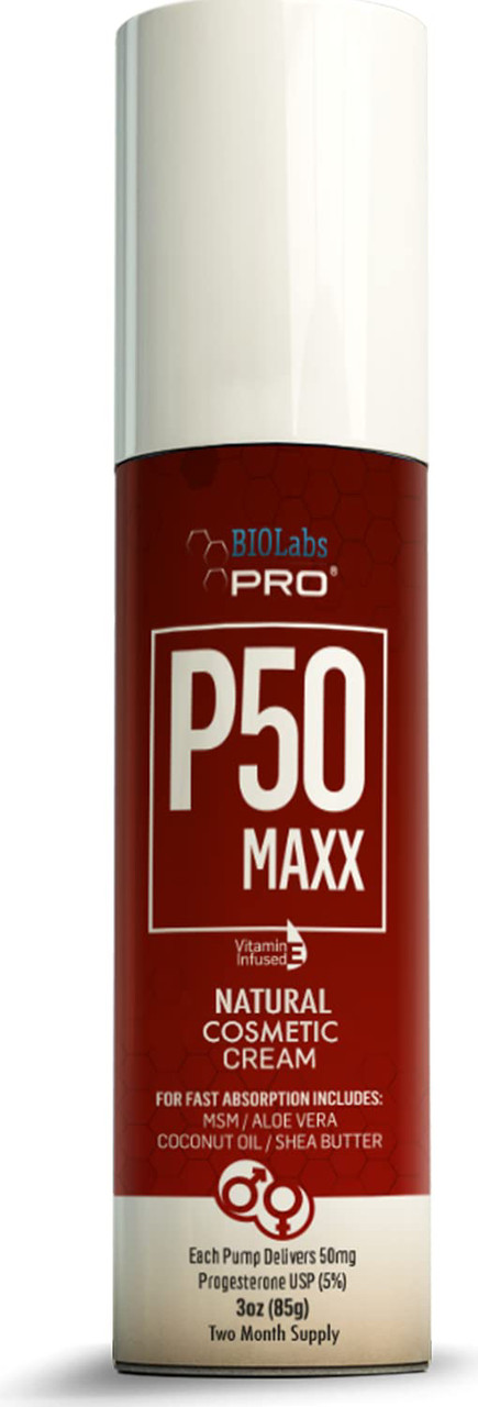 BIOLabs PRO Natural P50 MAXX/Біоїдієнтичний прогестерон 5% крем 85 грамів BX550, фото 1