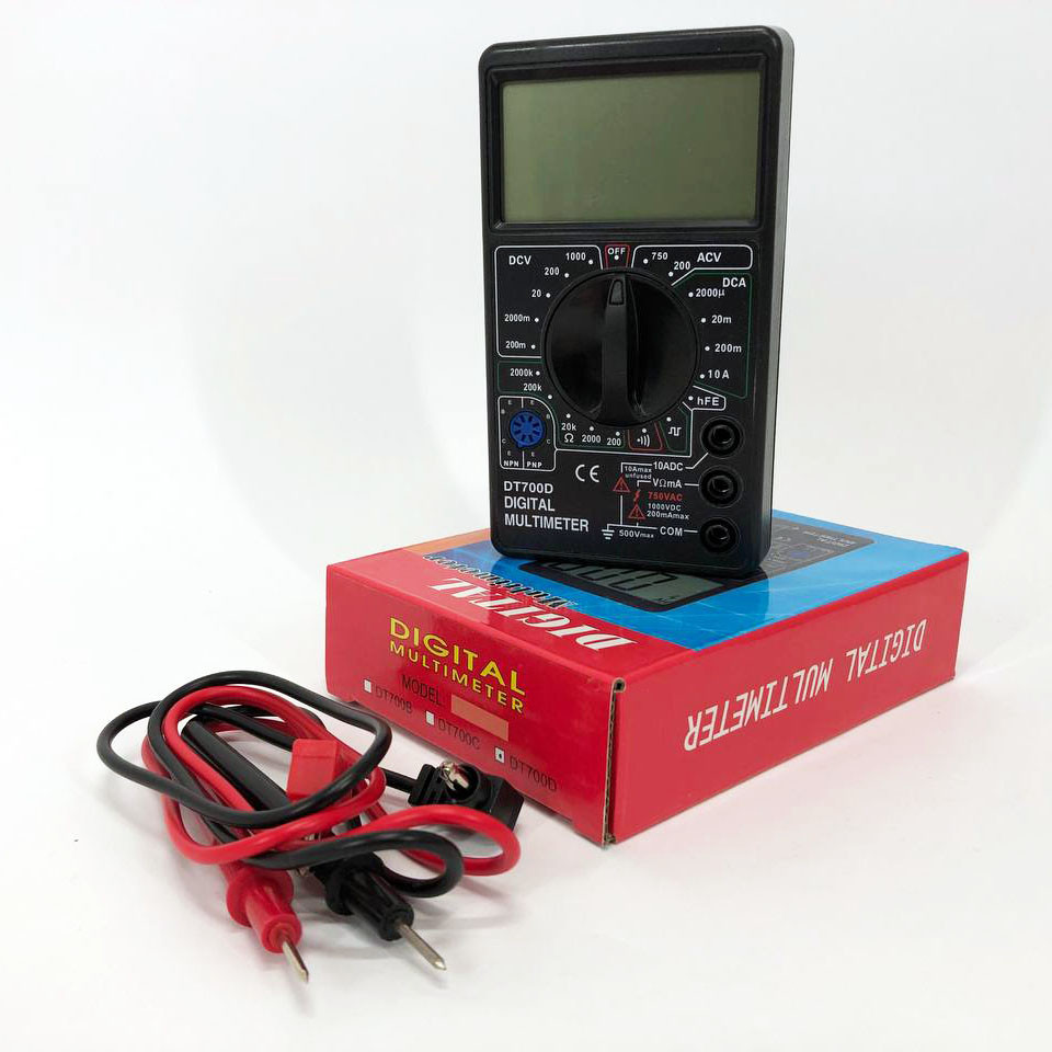 Мультиметр ємність Digital Tech DT700D, Якісний мультиметр, Електричний MC-138 тестер напруги, фото 1