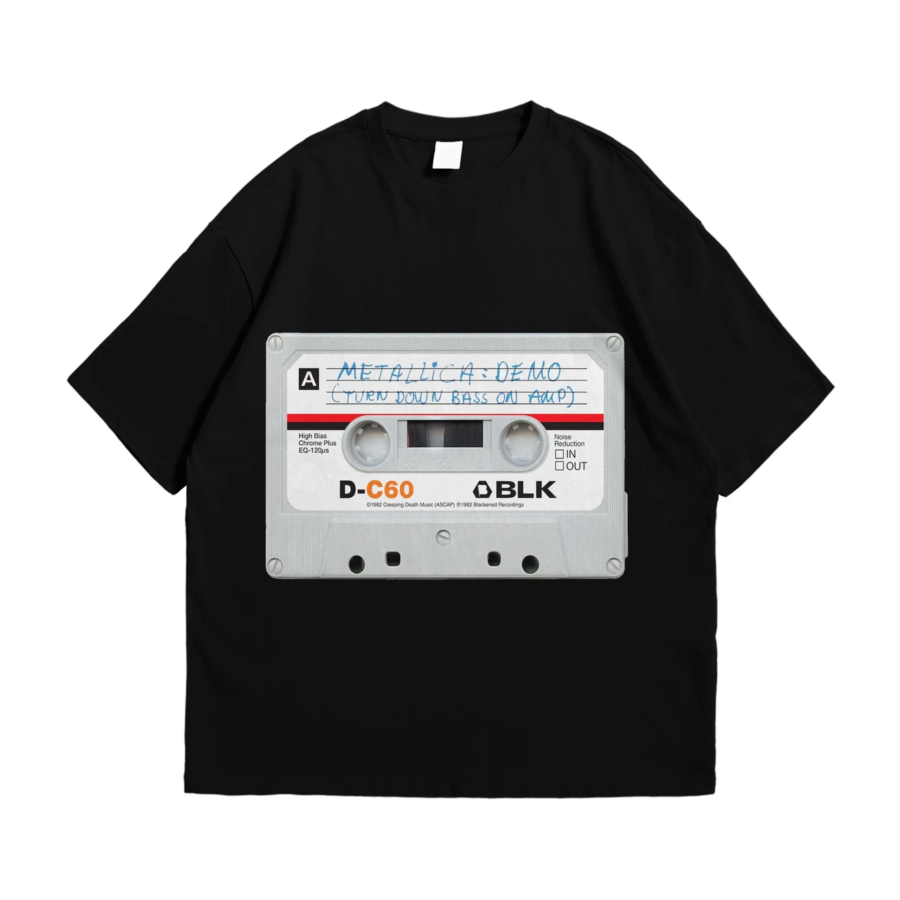 Футболка з принтом Metallica Demo Cassette XXL Чорний