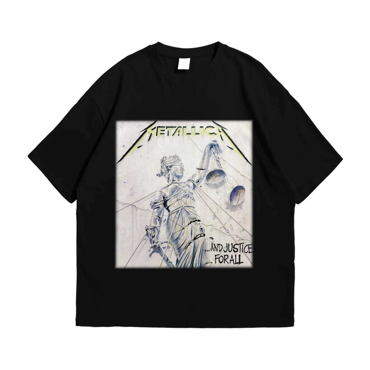 Футболка з принтом Metallica ...And Justice For All M Чорний