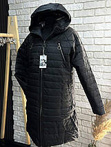 Шикарне жіноче пальто на синтепоні 100, тканина "Плащівка" 52, 54, 56, 58, 60, 62, 66 розмір 52, фото 4