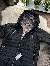 Шикарне жіноче пальто на синтепоні 100, тканина "Плащівка" 52, 54, 56, 58, 60, 62, 66 розмір 52, фото 3