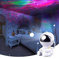 Лазерный ночник-проектор звездного неба астронавт, космос проэктор ночник в детскую комнату звездное небо COL