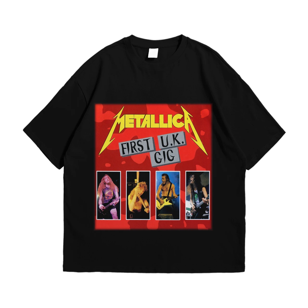 Футболка з принтом Metallica First U.K. GIG L Чорний, фото 1