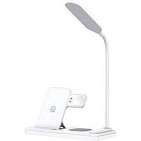 Бездротовий зарядний пристрій для Usams US-CD195 15 W 4in1 Wireless Charging Holder With Table Lamp