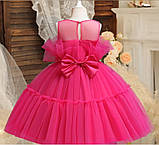 Рожева сукня  для дівчат,  плаття на свято, сарафан, фото 2