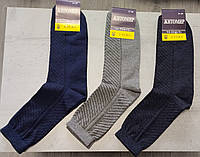 Шкарпетки чоловічі стрейчеві з малюнком із сітки Полоска