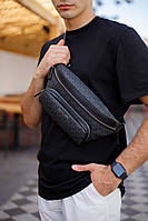 Мужская сумка-бананка Michael Kors Cooper Logo Belt Bag черная ОРИГИНАЛ
