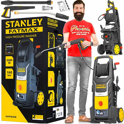 Мийка високого тиску Stanley SXFPW30PE 160 bar 3000 W, фото 1