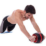 Ролик для преса зі зворотним механізмом Ab Carver Pro 19 см FI-5031, фото 7