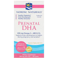 Жирные кислоты Nordic Naturals Рыбий Жир для Беременных, без добавок, 500 мг, 90 гелевых (NOR-01741)