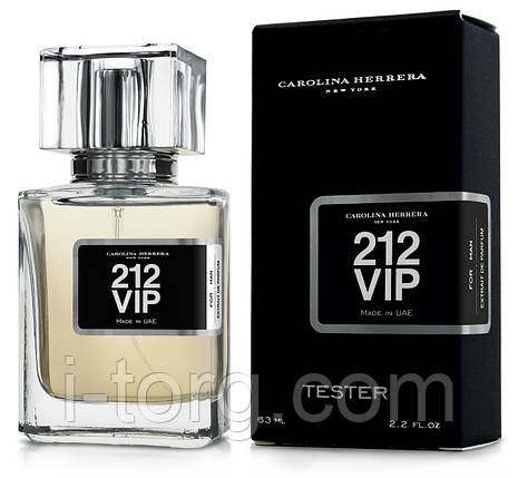 Тестер чоловічий Carolina Herrera 212 Vip Men, 63 мл., фото 1