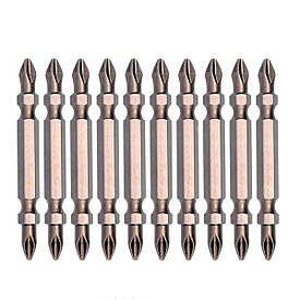 Біта двостороння PH2/PH2 45 мм, сталь S2 HAISSER 2712717