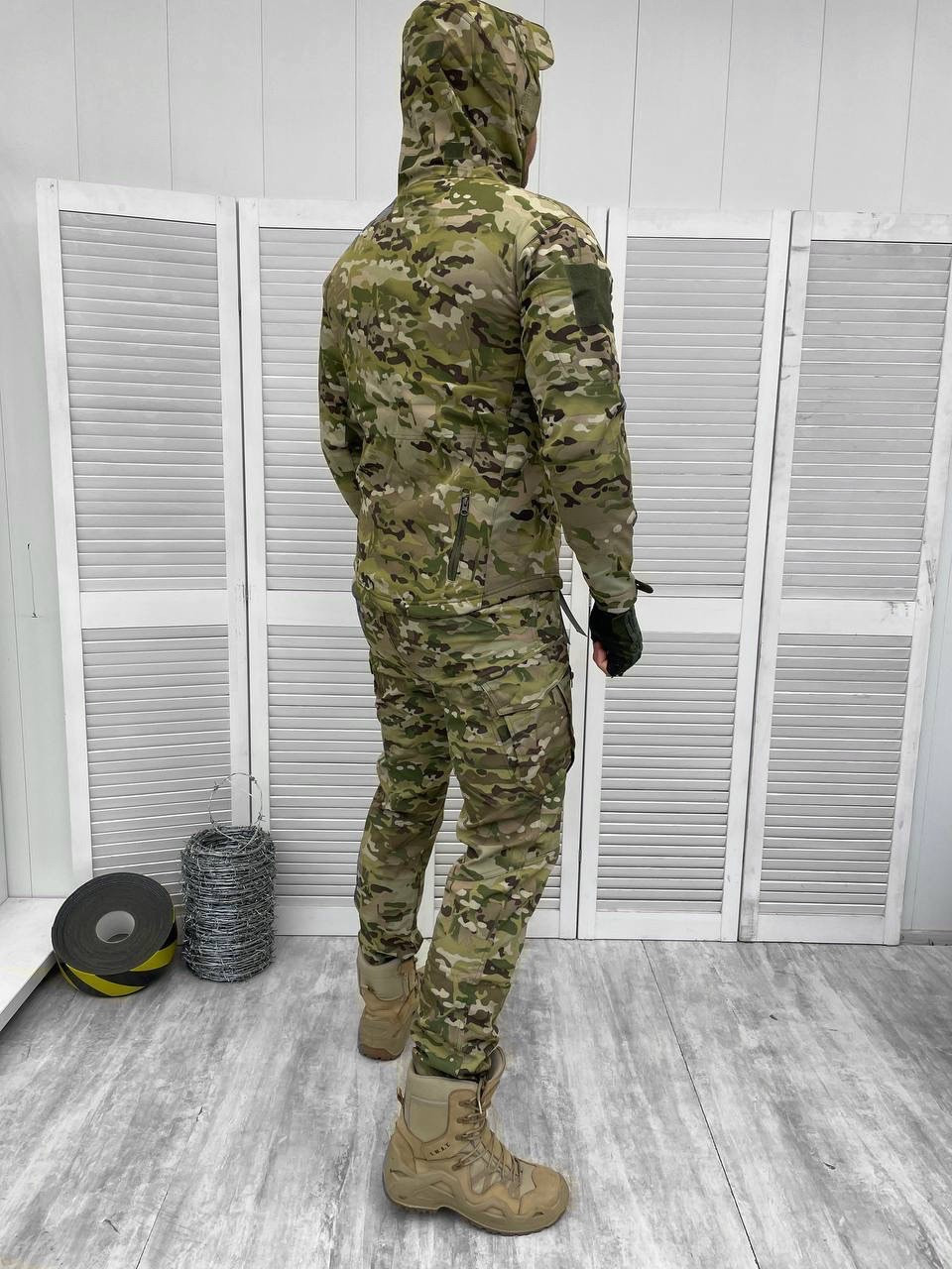 Весенний Тактический костюм мультикам softshell, водонепроницаемый Военный костюм мультикам окоп ВСУ - фото 4 - id-p2152536080