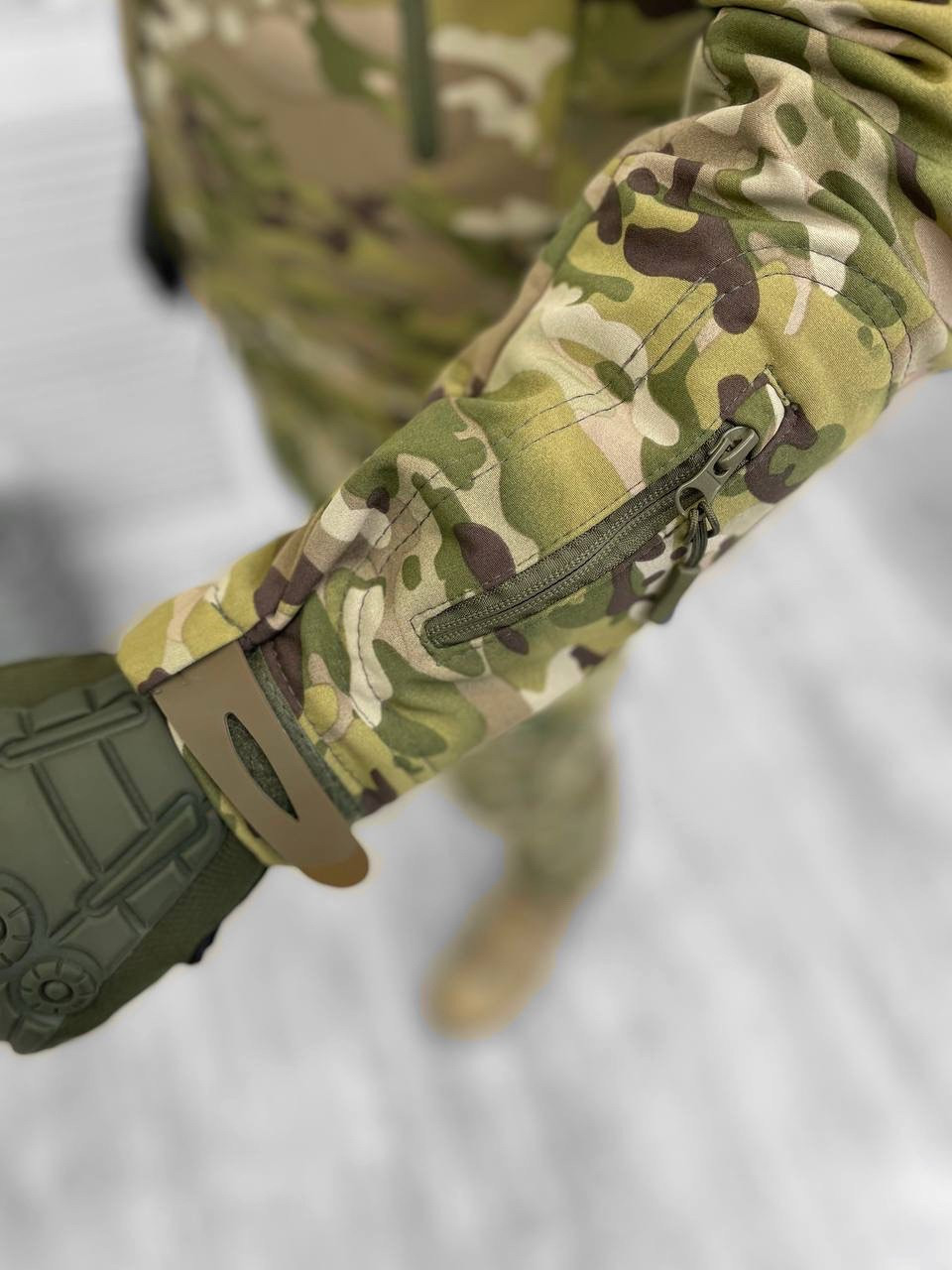 Весенний Тактический костюм мультикам softshell, водонепроницаемый Военный костюм мультикам окоп ВСУ - фото 6 - id-p2152536080