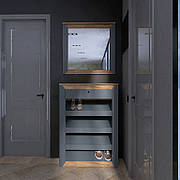 Передпокій Нордик-3 (модульна) Дуб крафт золотий + графіт