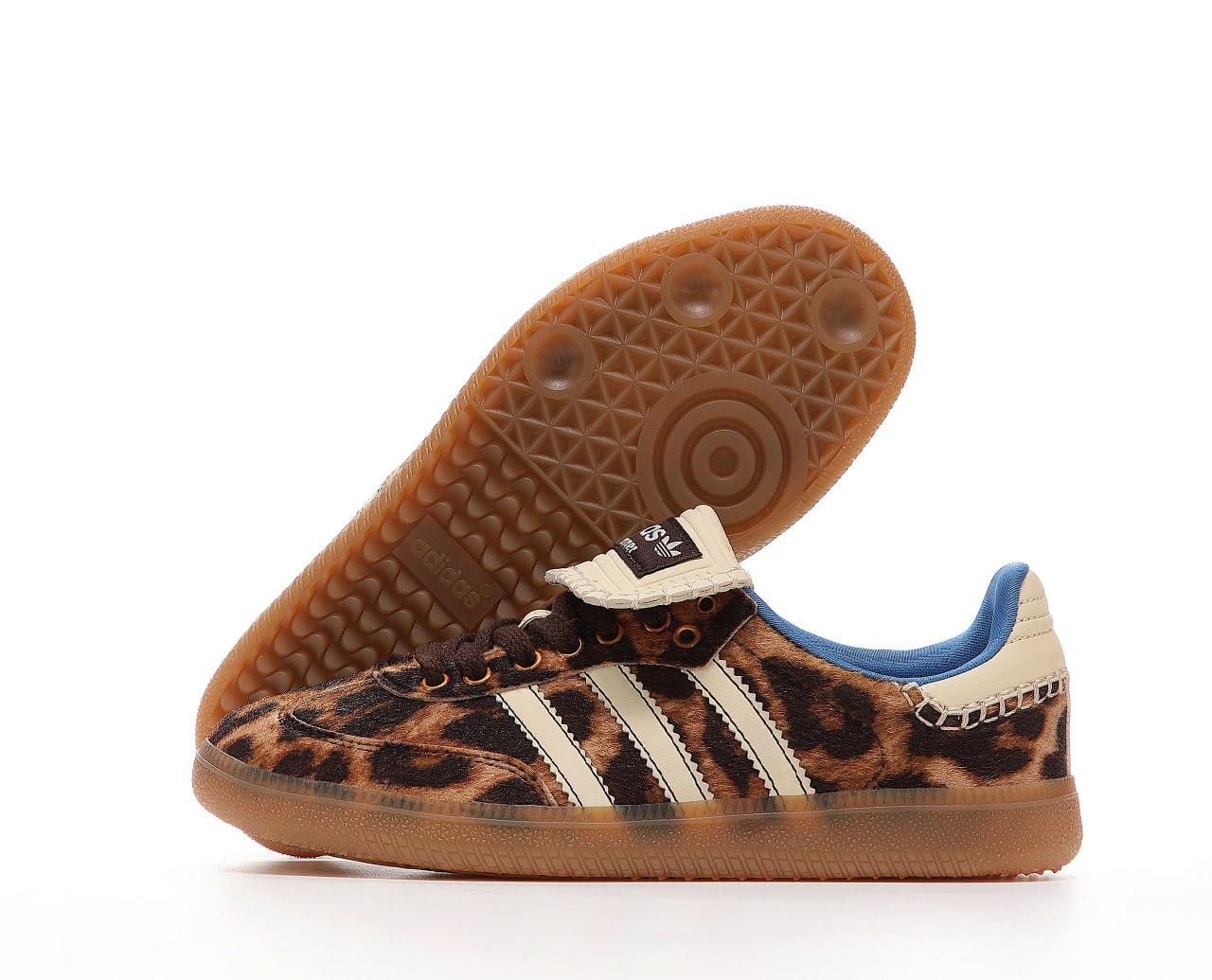 Женские кроссовки Adidas Samba Wales Bonner Pony Leopard кеды Адидас ...