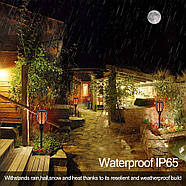 Садовий ліхтар-факел 1 шт в упаковці на сонячній батареї 40 см 6017, фото 4