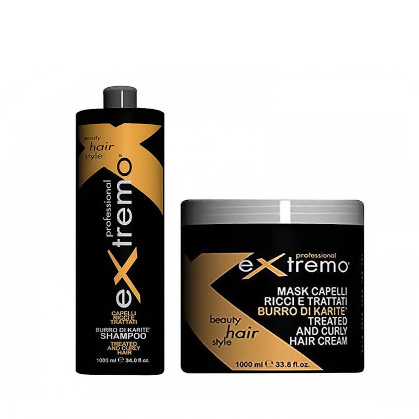 Набір Extremo Treated and Curly Hair шампунь та маска для пошкодженого і кучерявого волосся (67016)