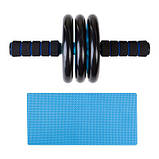 Ролик для преса з килимком (3 колеса) 20 см Roller Wheel 84009, фото 4